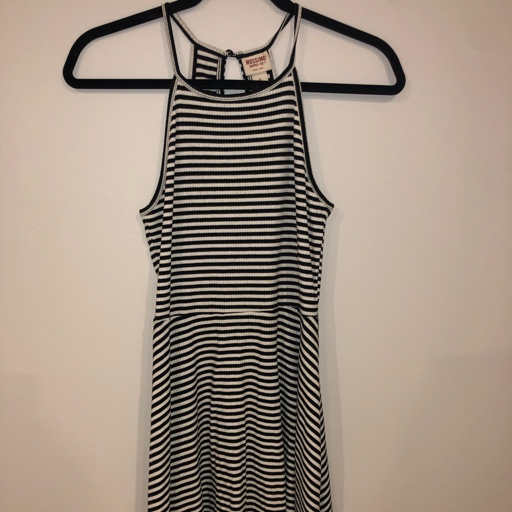 striped halter dress
